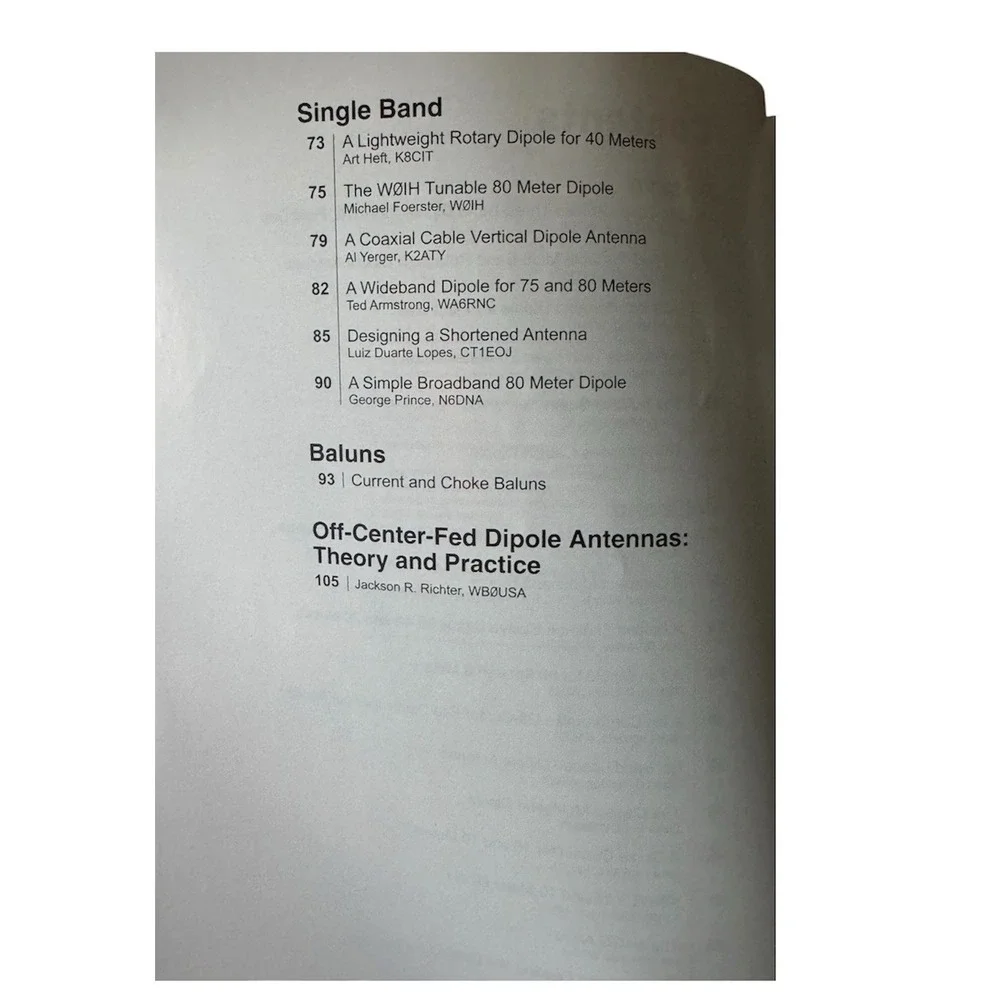 ARRL HF Dipole Antennas for Amateur Radio 20 Projects 2019 1st Ed Ham Radio